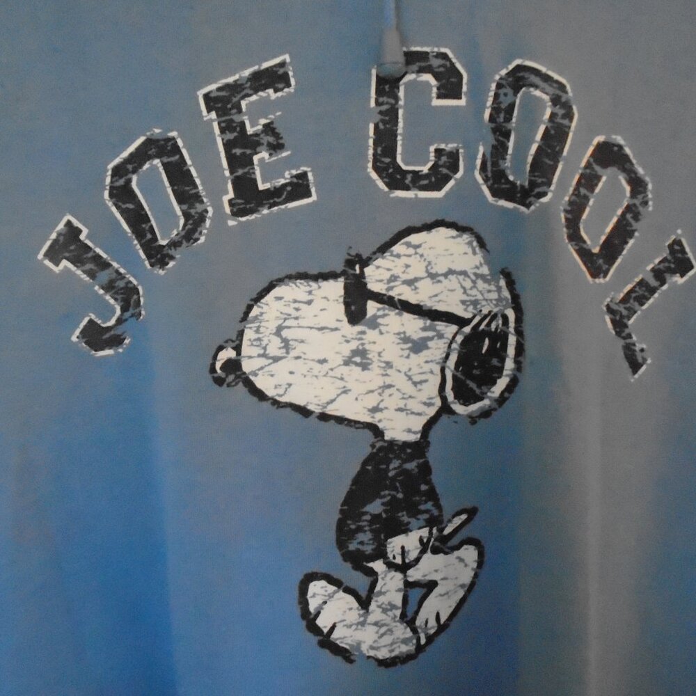 Snoopy Blue Hooded Sweatshirt Size XL NWT - Picture 3 of 5